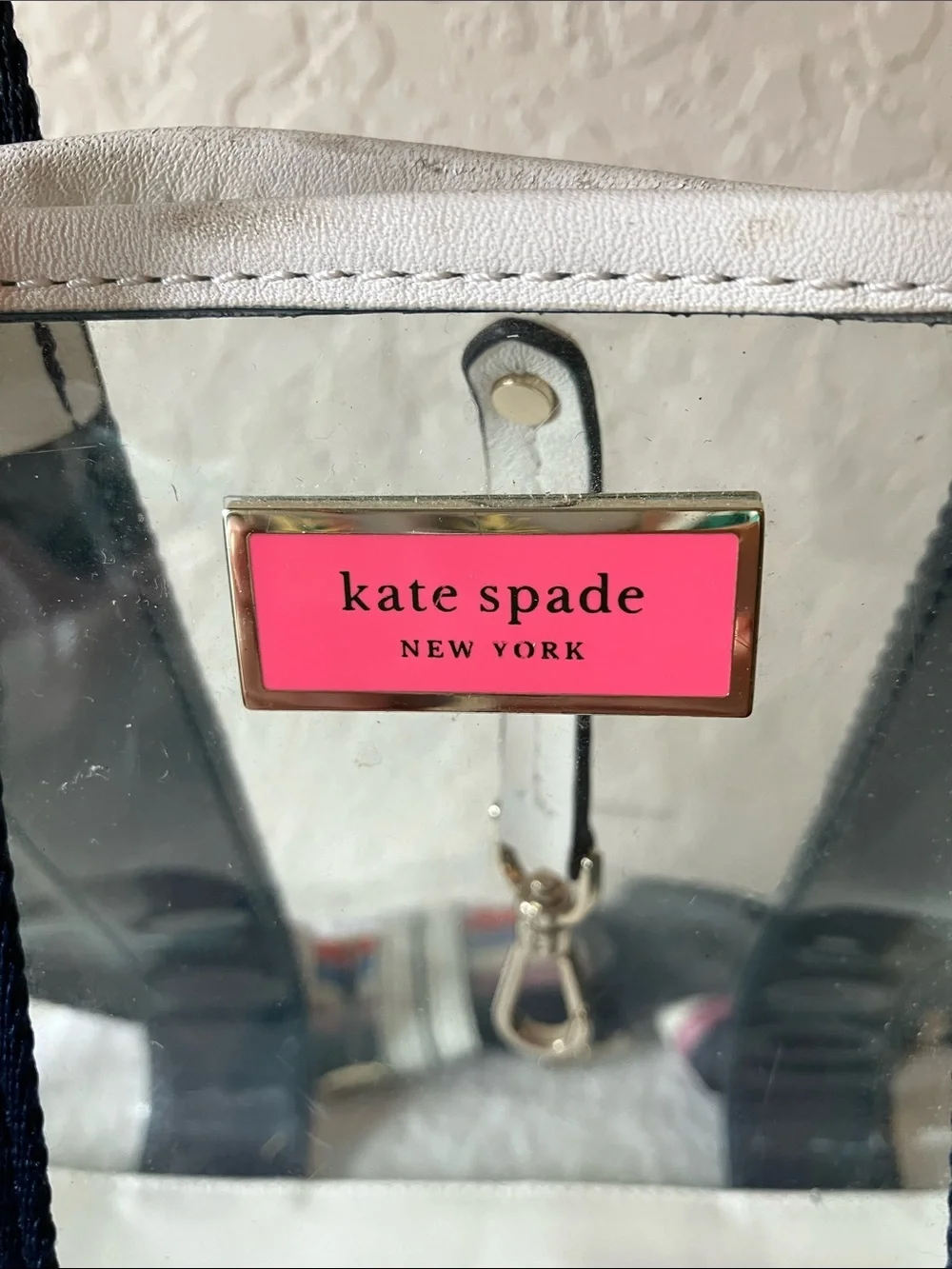 kate spade: Sam See-Through Medium Satchel Tote- Shoulder Strap- flaws